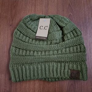 C.C Olive Knit Beanie